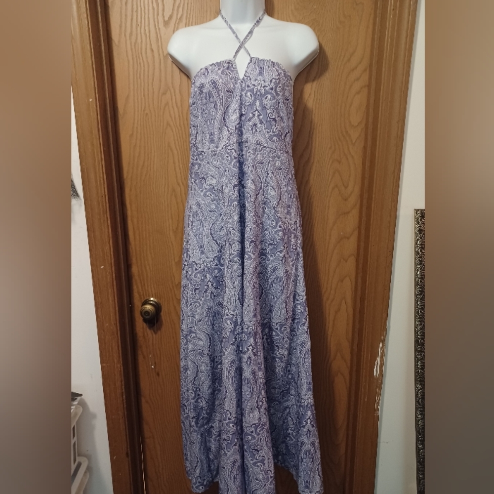 NWOT Paisley print halter maxi dress size 10 - Picture 5 of 13